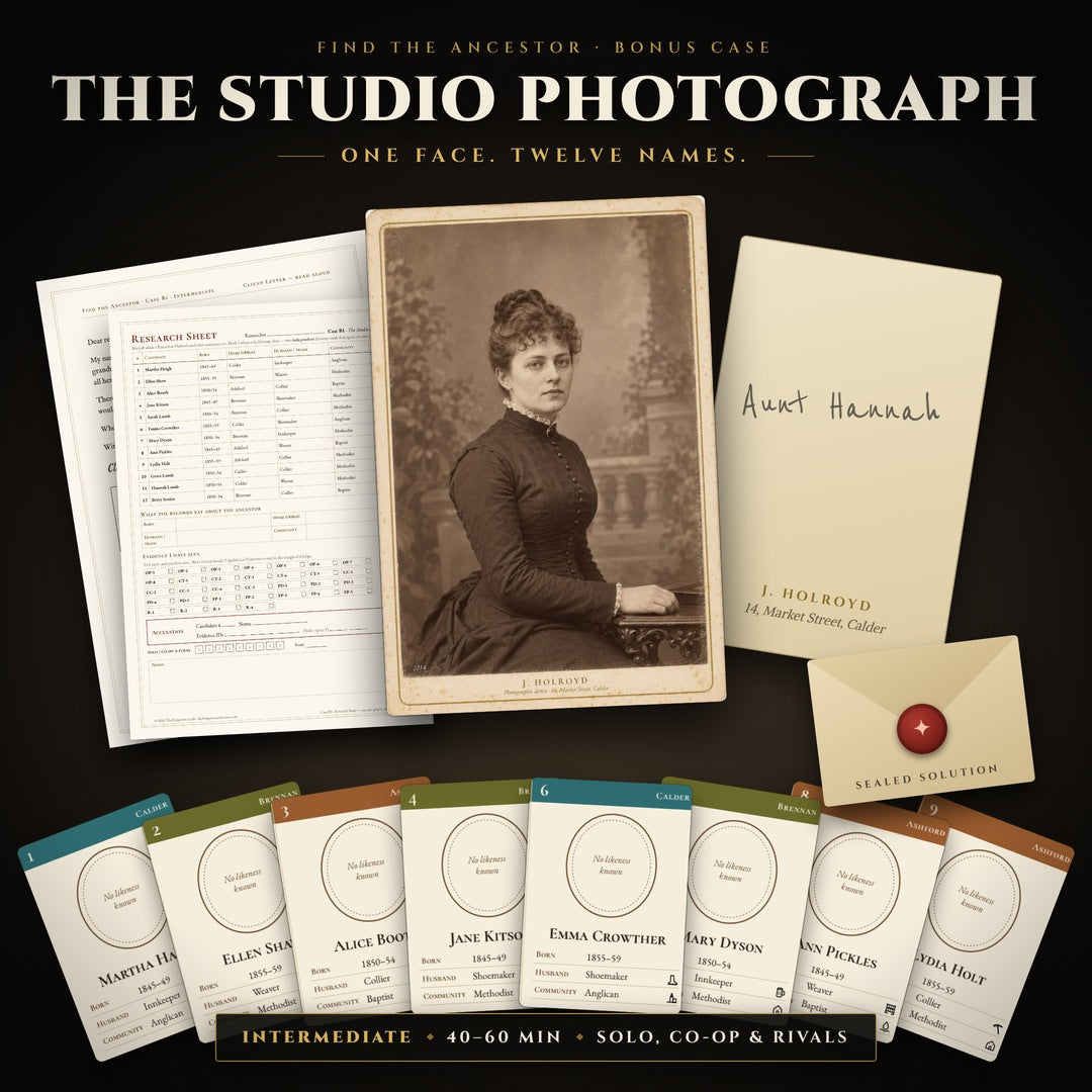 Find the Ancestor – Bonus Case: The Studio Photograph